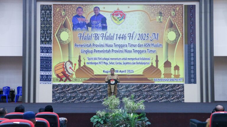 Gubernur NTT Gelorakan Tagline AYO BANGUN NTT di Momen Halal Bihalal 1446 H