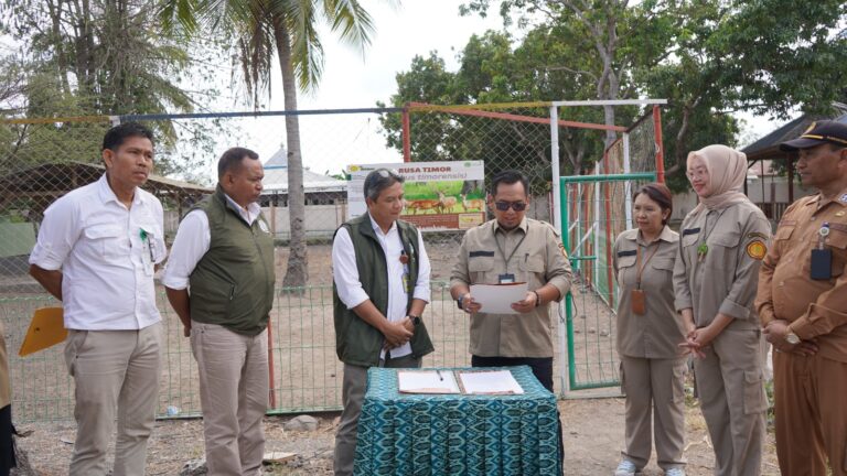 BBPP Kupang Hibahkan Tiga Ekor Rusa Timor kepada SMKPP Negeri Kupang